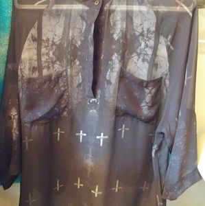 Graveyard sheer top